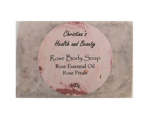 Rose Body Soap 100g Christina's Health and Beauty